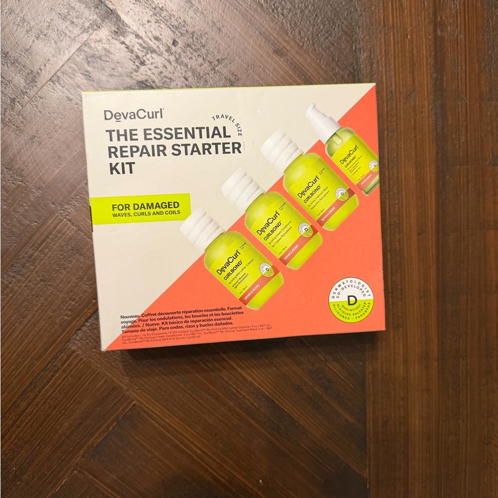 DevaCurl Repair Starter Kit with Yellow and Orange Packaging